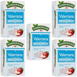 5 cajas de Valeriana con Rooibos Verde Hornimans 20 infusiones 8410091061286
